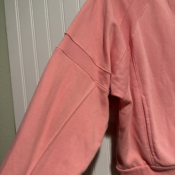 Anthropologie Daily Practice Pink Zip Up Sweatshirt Size Small - Picture 4 of 7